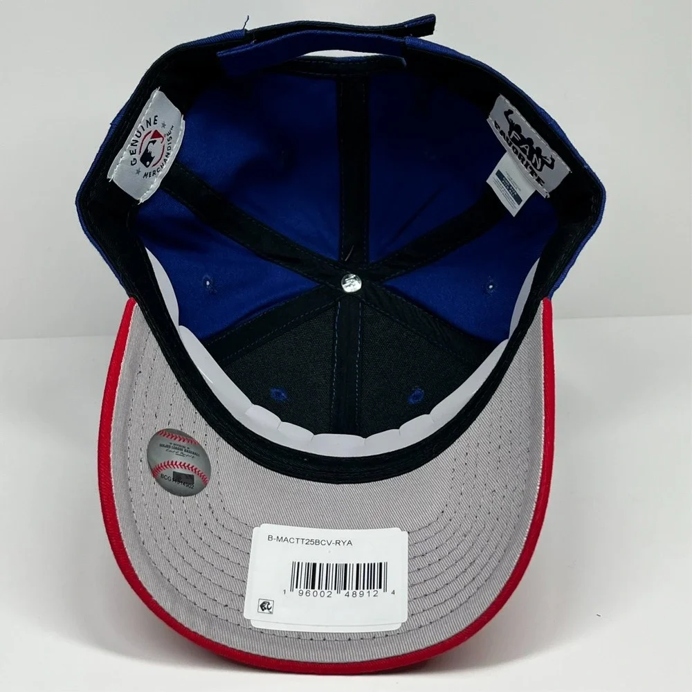Texas Rangers Hat Fan Favorite MVP Two Tone Blue Red Adjustable Cap MLB